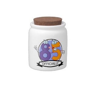 Officially 85 Birthday Banner Candy Jar