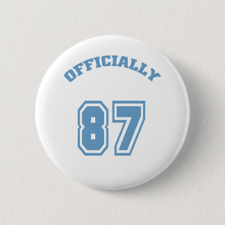 Officially 87 pinback button