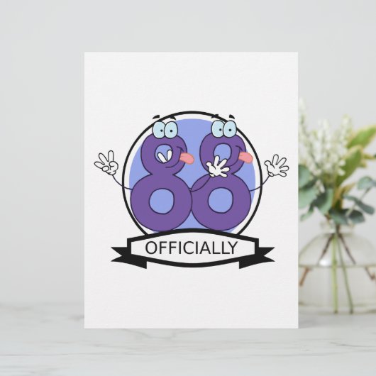 Officially 88 Birthday Banner (Standing Front)