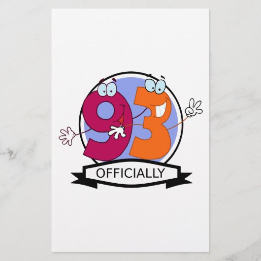 Officially 93 Birthday Banner (Front)