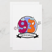 Officially 93 Birthday Banner (Front/Back)