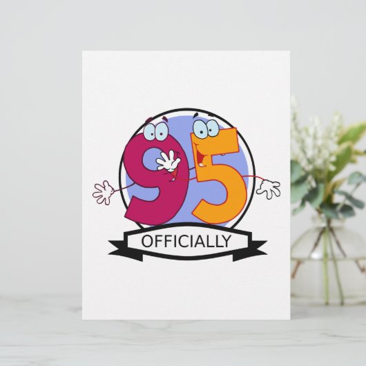 Officially 95 Birthday Banner (Standing Front)