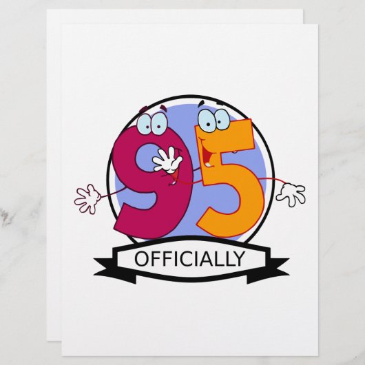 Officially 95 Birthday Banner (Front/Back)