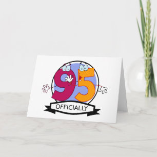 Officially 95 Birthday Banner Card