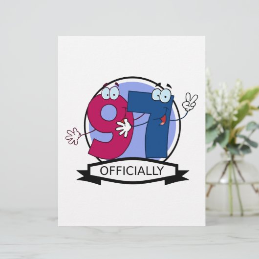 Officially 97 Birthday Banner (Standing Front)