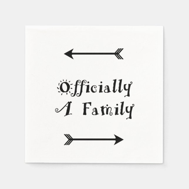 Officially a Family - Adoption Day Napkins (Front)