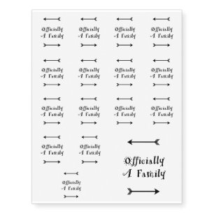 Officially a Family - Adoption Day Temporary Tattoos