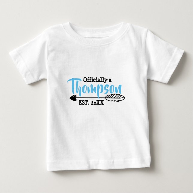 Officially a Family - Foster Adopt - New Child Baby T-Shirt (Front)
