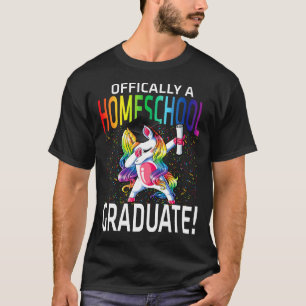 Officially A Homeschool Graduate Unicorn T-Shirt