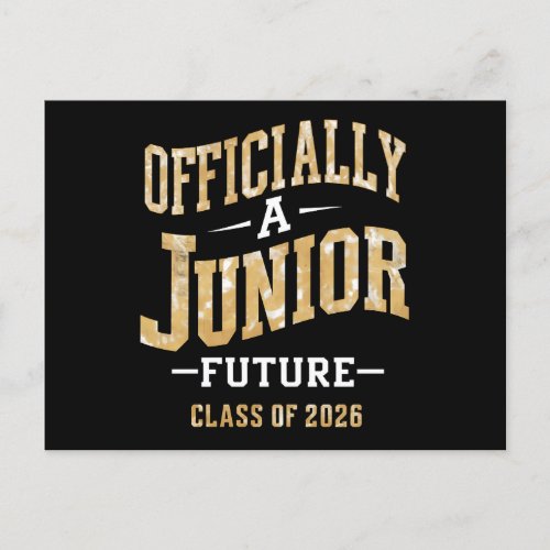 Officially A Junior Future Class of 2026  Postcard