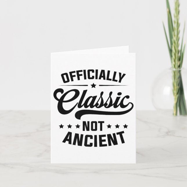 Officially Clic, Not Ancient Premium  Card (Front)