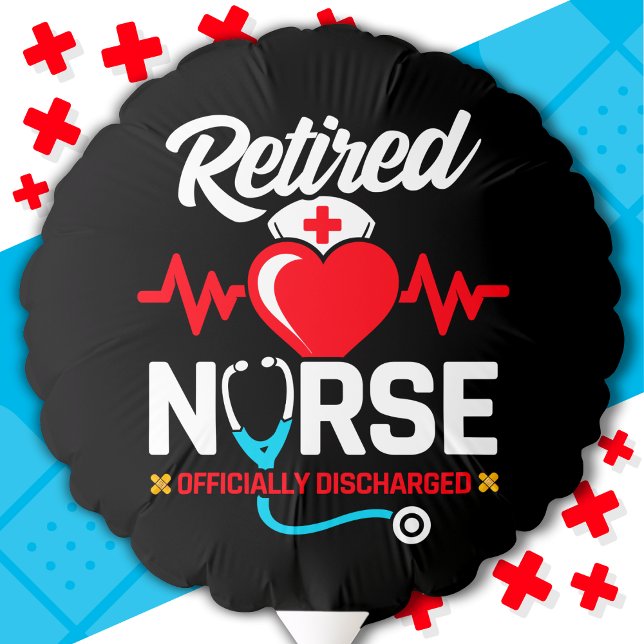 Officially Discharged Retired Nurse Retirement Balloon (Creator Uploaded)
