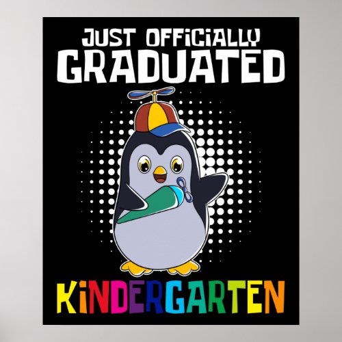 Officially Graduated Kindergarten Poster