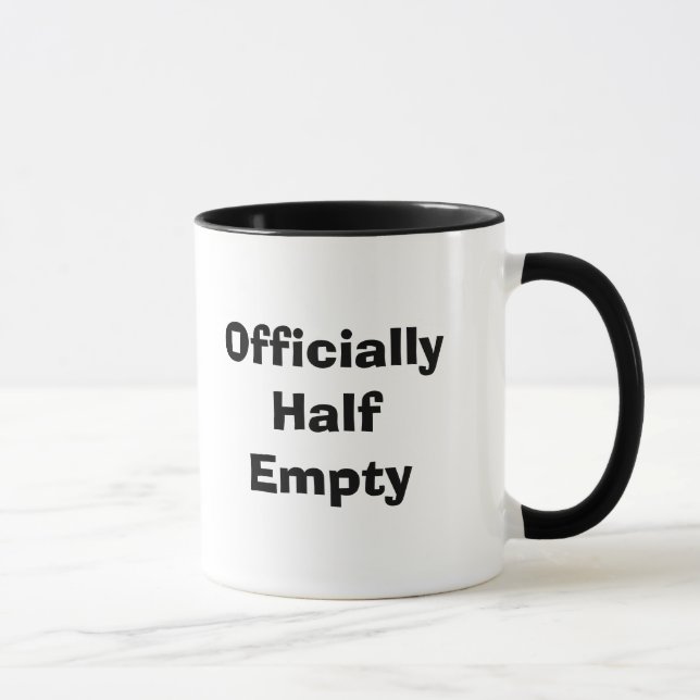 Officially Half Empty Mug (Right)