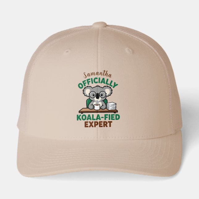 Officially Koala-fied Expert Funny Coffee Pun (Front)