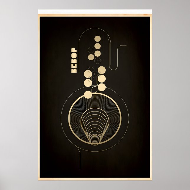 Officially Licensed Jazz Bebop Fine Art Print (Front)