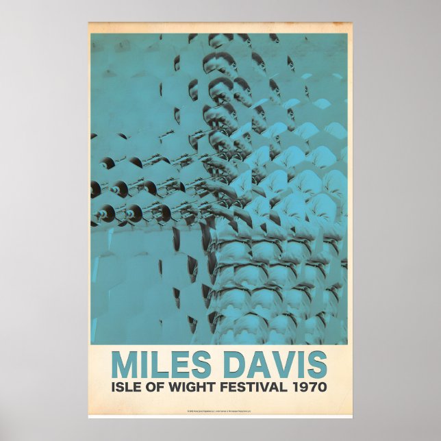 Officially Licensed Miles Davis Isle of Wight Poster (Front)