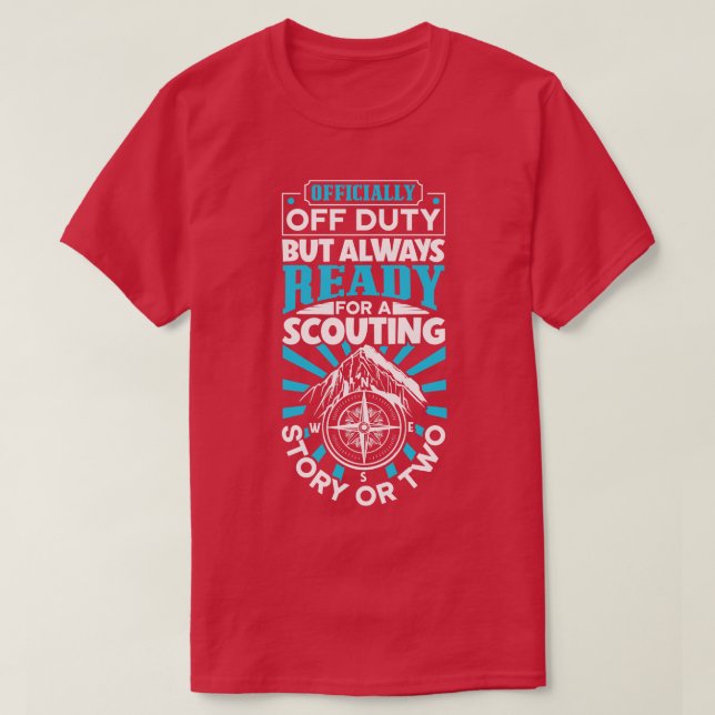Officially Off Duty Scoutmaster T-Shirt (Design Front)