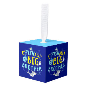 Officially - O'Fishally a Big Brother Pun Cube Ornament
