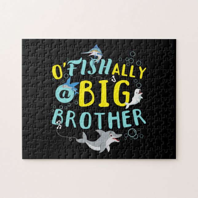 Officially - O'Fishally a Big Brother Pun Jigsaw Puzzle (Horizontal)
