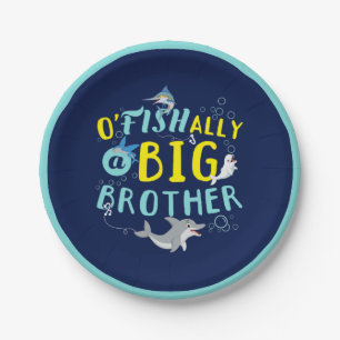 Officially - O'Fishally a Big Brother Pun Paper Plates