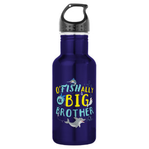 Officially - O'Fishally a Big Brother Pun Stainless Steel Water Bottle
