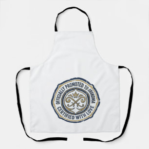 Officially Promoted to Grandma Announcement Apron