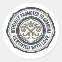 Officially Promoted to Grandma Announcement