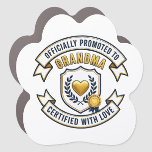 Officially Promoted to Grandma Car Magnet