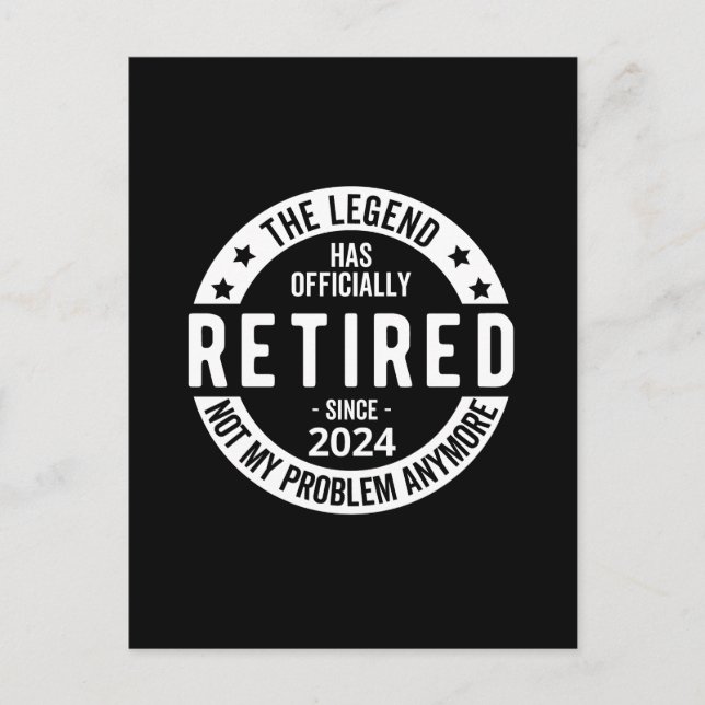 officially Retired 2024 Announcement Postcard (Front)