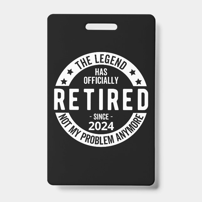 officially Retired 2024 Badge (Front)