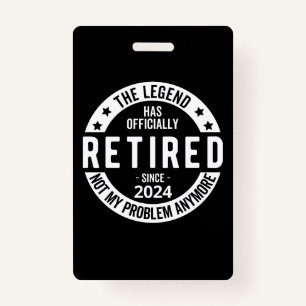 officially Retired 2024 Badge