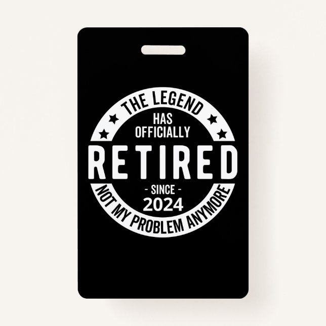 officially Retired 2024 Badge (Front)