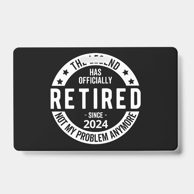 officially Retired 2024 Badge (Front)