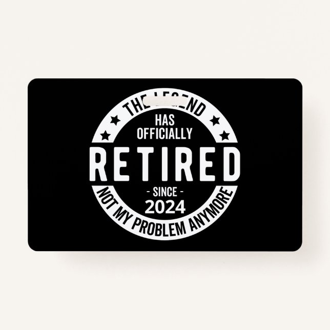 officially Retired 2024 Badge (Front)