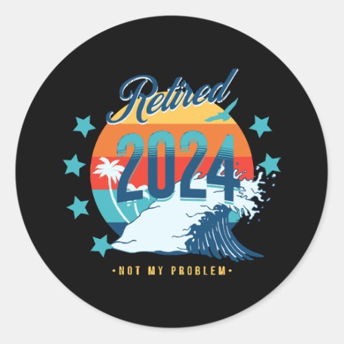 Officially Retired 2024 Classic Round Sticker