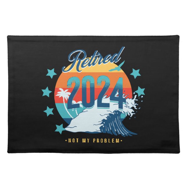 Officially Retired 2024 Cloth Placemat (Front)