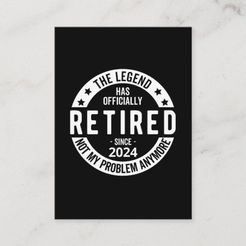 officially Retired 2024