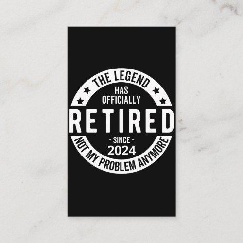 officially Retired 2024