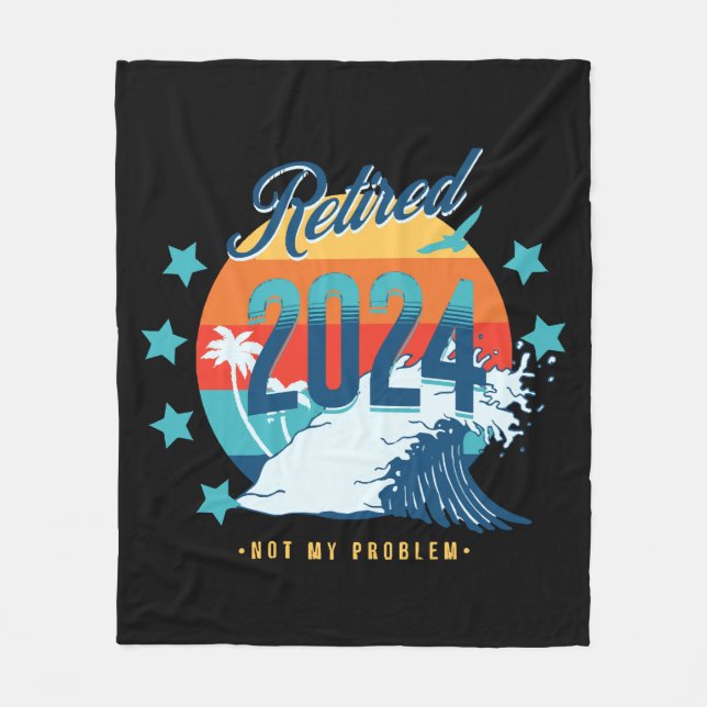 Officially Retired 2024 Fleece Blanket (Front)
