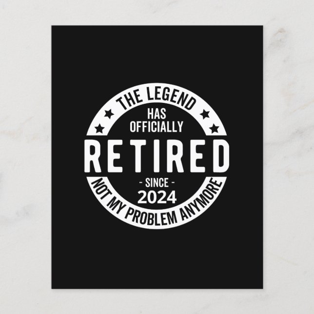 officially Retired 2024 Flyer (Front)