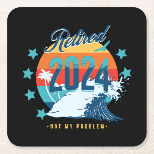 Officially Retired 2024 Square Paper Coaster