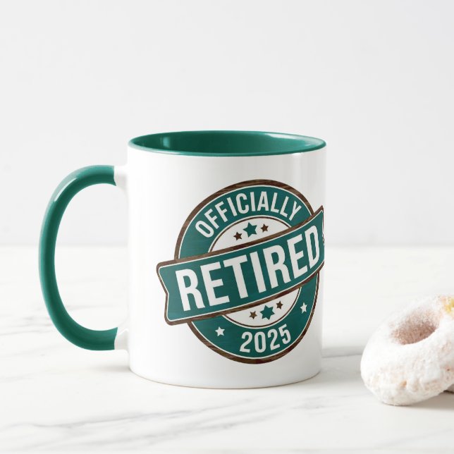 Officially retired 2025 mug (With Donut)