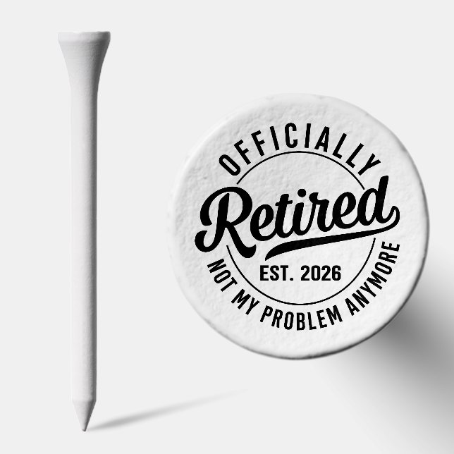 Officially Retired 2026 Funny Golf Tees (Combo)