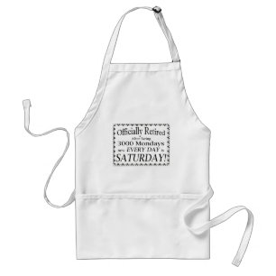 Officially Retired Adult Apron