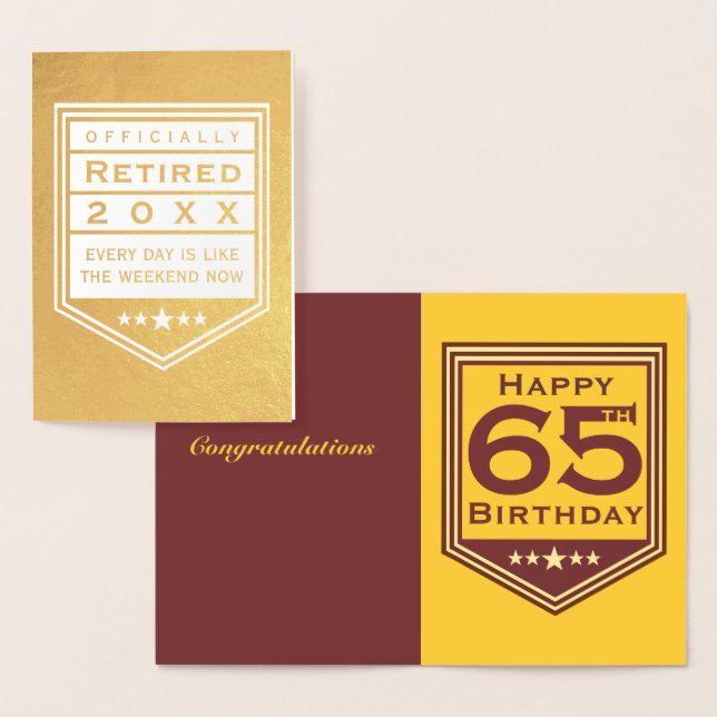 Officially Retired Foil Card (Display)