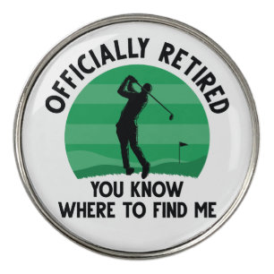 Officially Retired Golf Ball Marker