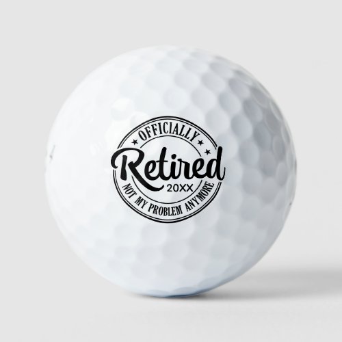 Officially Retired Golf Balls