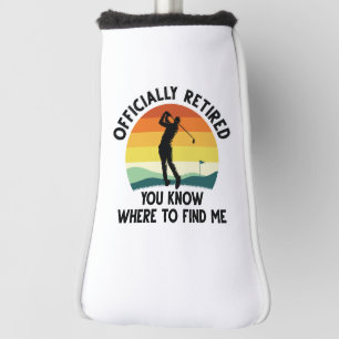 Officially Retired Golf Golf Head Cover
