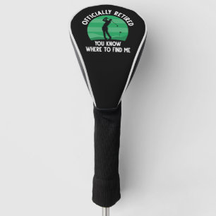 Officially Retired Golf Head Cover